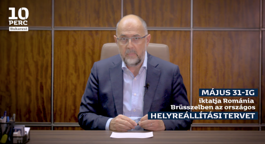 Kelemen Hunor a 10 perc Bukarest 8. adásában az országos helyreállítási tervről Kelemen Hunor a 10 perc Bukarest 8. adásában az országos helyreállítási tervről